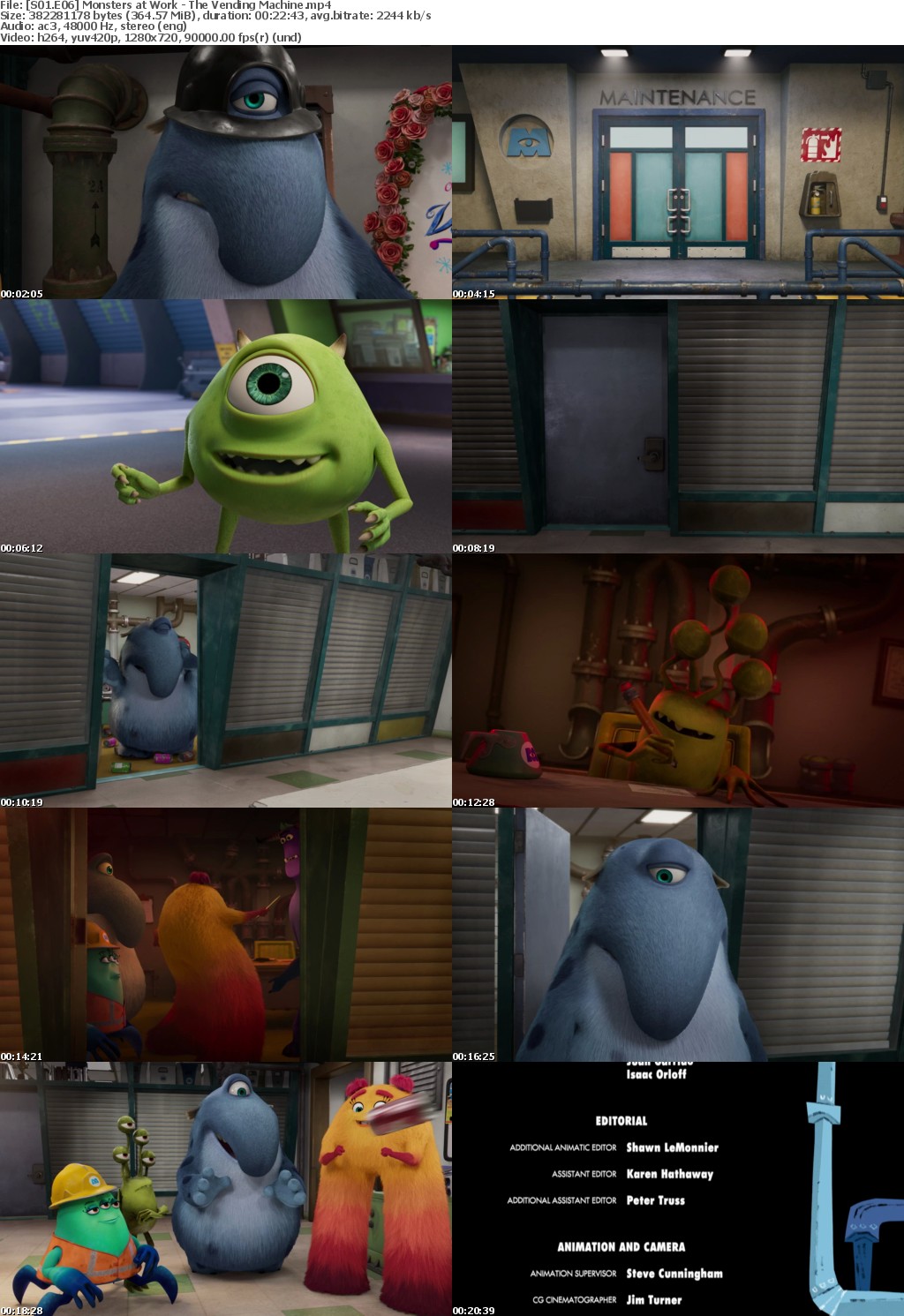 Monsters at Work S1 E6 The Vending Machine MP4 720p H264 WEBRip EzzRips