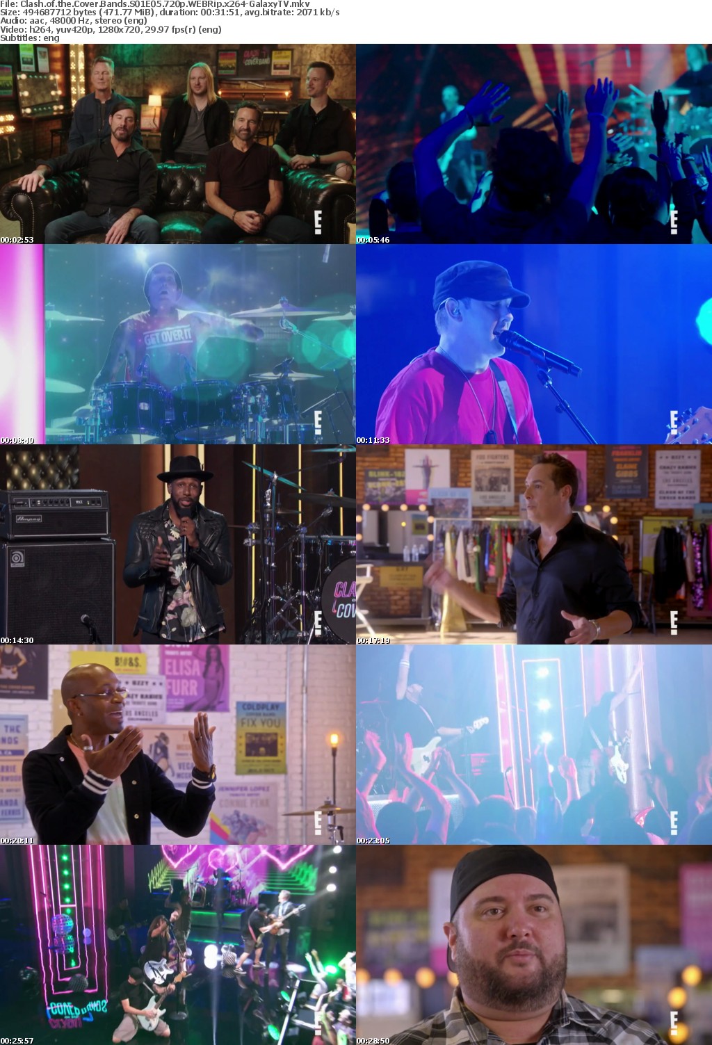 Clash of the Cover Bands S01 COMPLETE 720p WEBRip x264-GalaxyTV