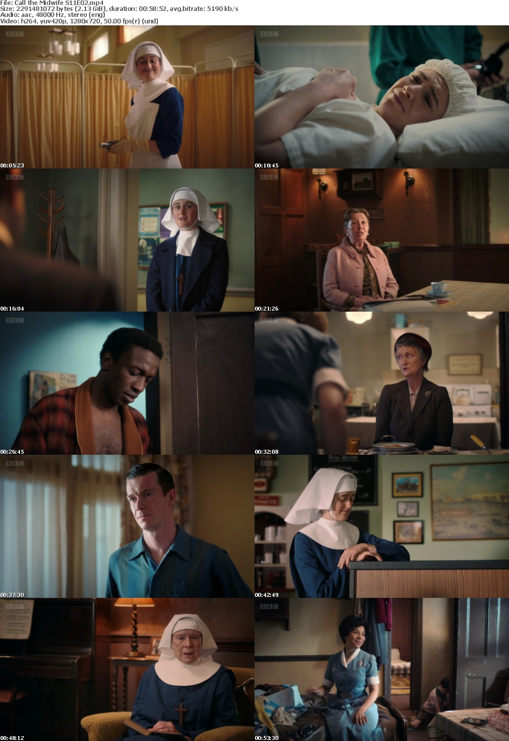 Call the Midwife S11E02 (1280x720p HD, 50fps, soft Eng subs)