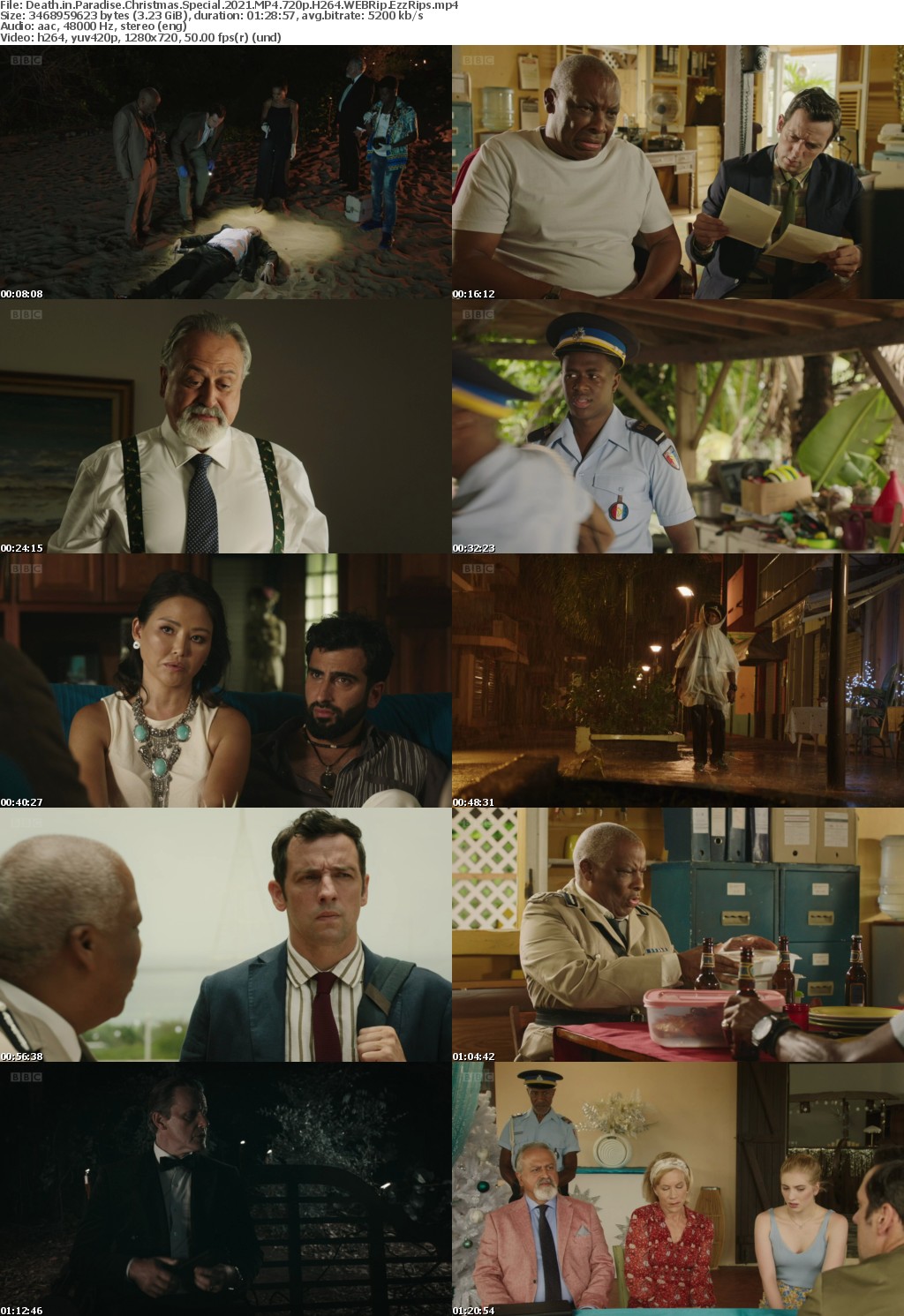 Death in Paradise Christmas Special 2021 MP4 720p H264 WEBRip EzzRips