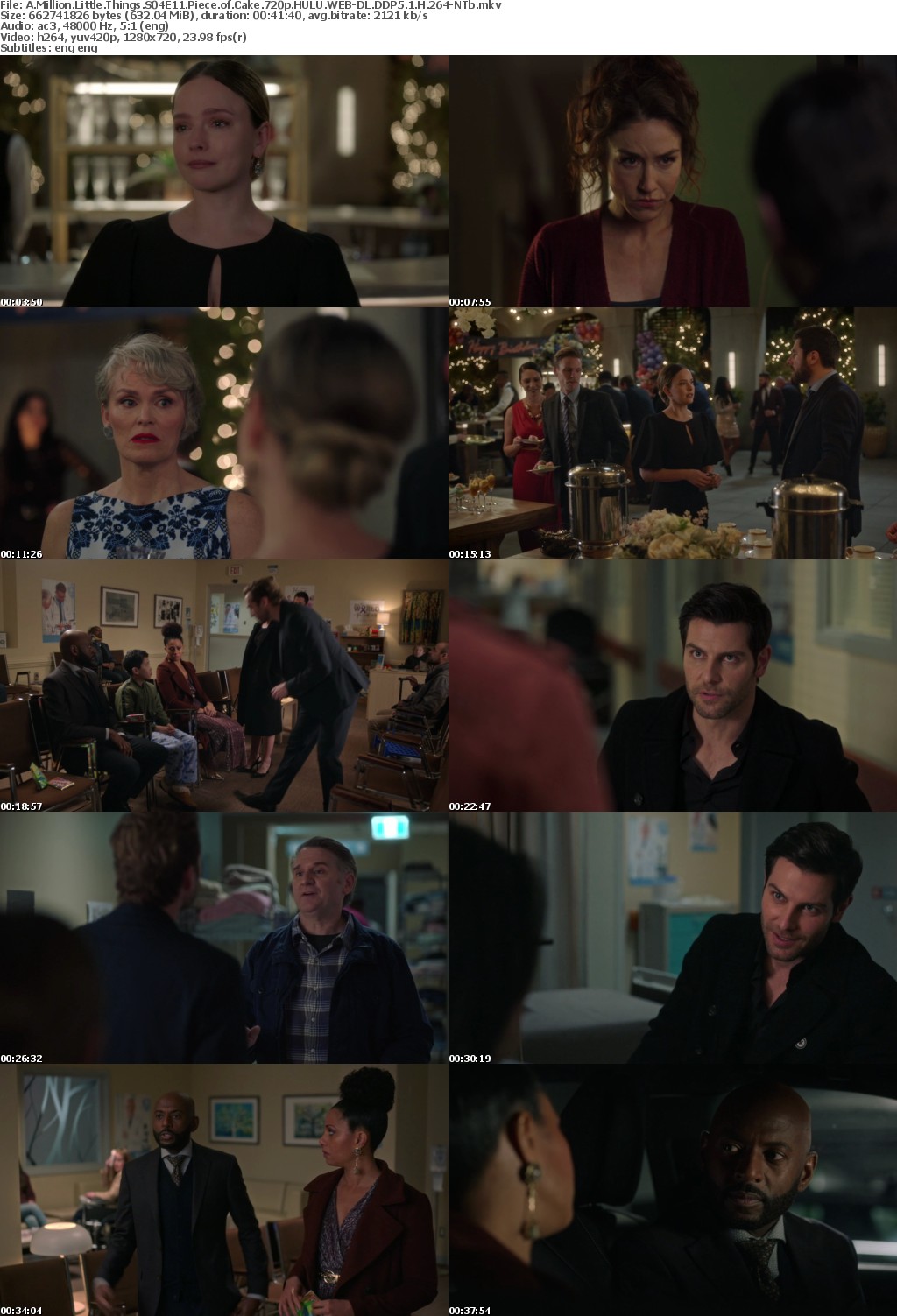 A Million Little Things S04E11 Piece of Cake 720p HULU WEB-DL DDP5 1 H 264-NTb