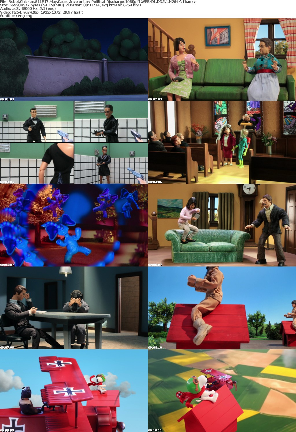 Robot Chicken S11E17 May Cause Involuntary Political Discharge 1080p WEB-DL DD5 1 H264-NTb