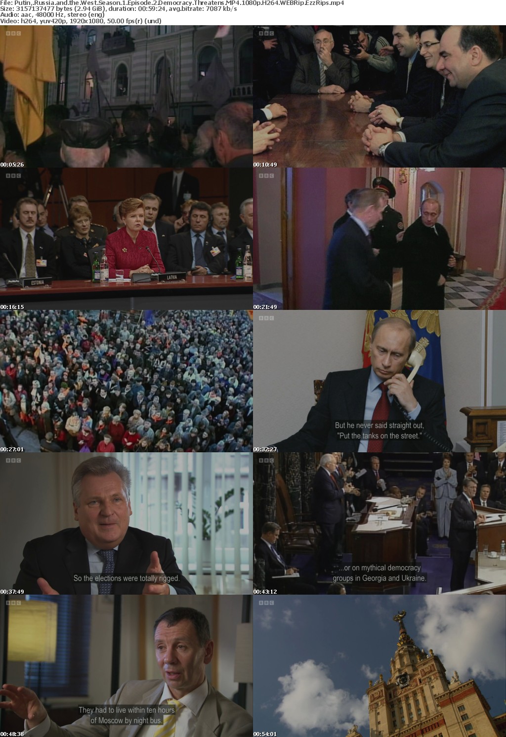 Putin, Russia and the West Season 1 Episode 2 Democracy Threatens MP4 1080p H264 WEBRip EzzRips