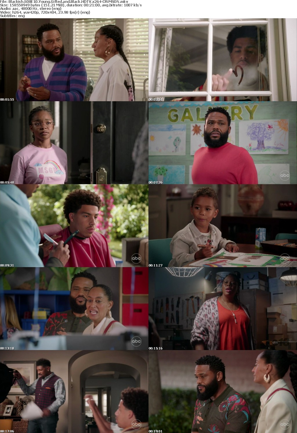 Blackish S08E10 Young Gifted and Black HDTV x264-CRiMSON