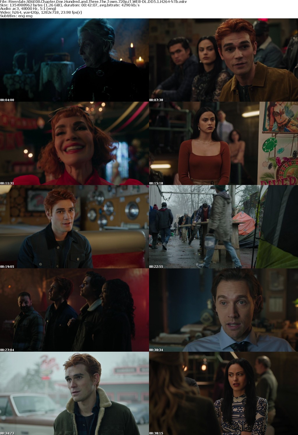 Riverdale US S06E08 Chapter One Hundred and Three The Town 720p WEB-DL DD5 1 H264-NTb