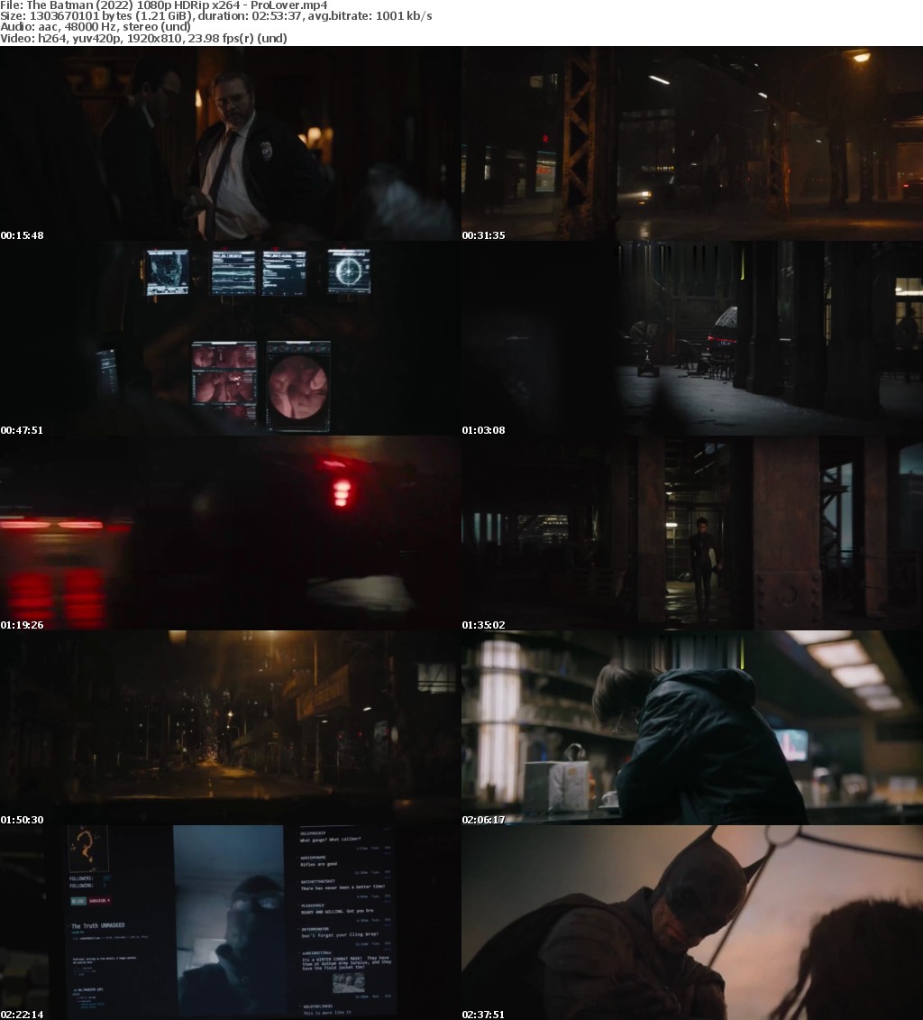 The Batman (2022) 1080p HDRip x264 - ProLover