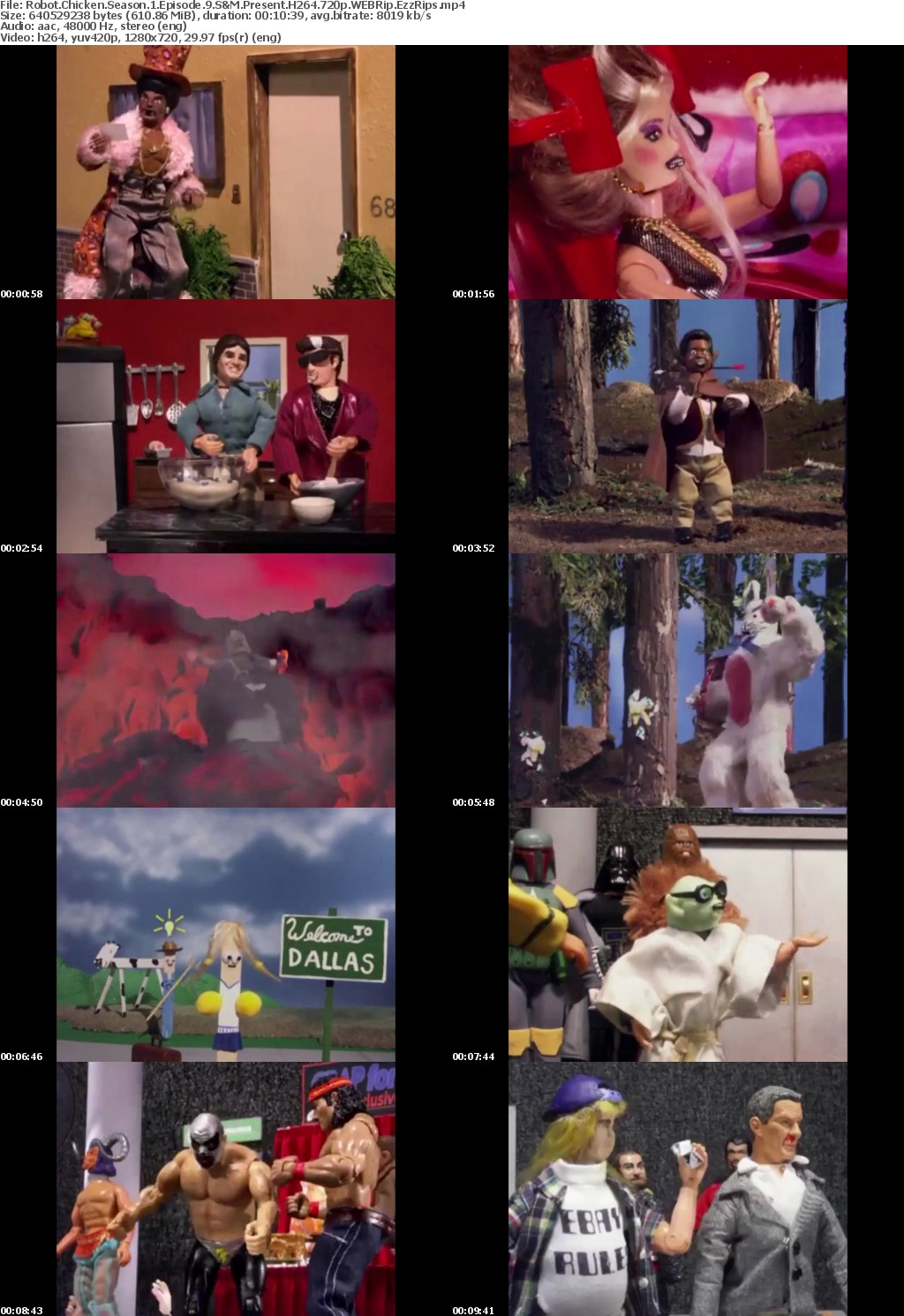 Robot Chicken Season 1 Episode 9 S M Present H264 720p WEBRip EzzRips