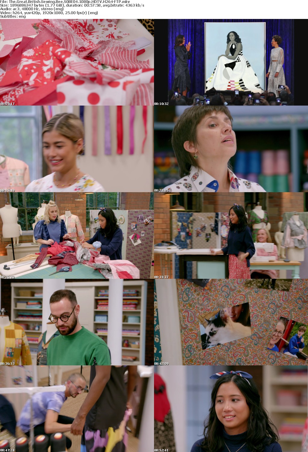 The Great British Sewing Bee S08E04 1080p HDTV H264-FTP