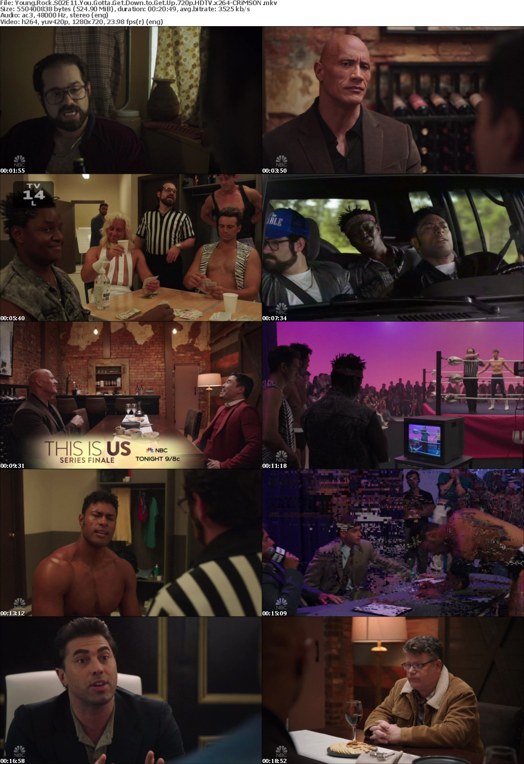 Young Rock S02E11 You Gotta Get Down to Get Up 720p HDTV x264-CRiMSON