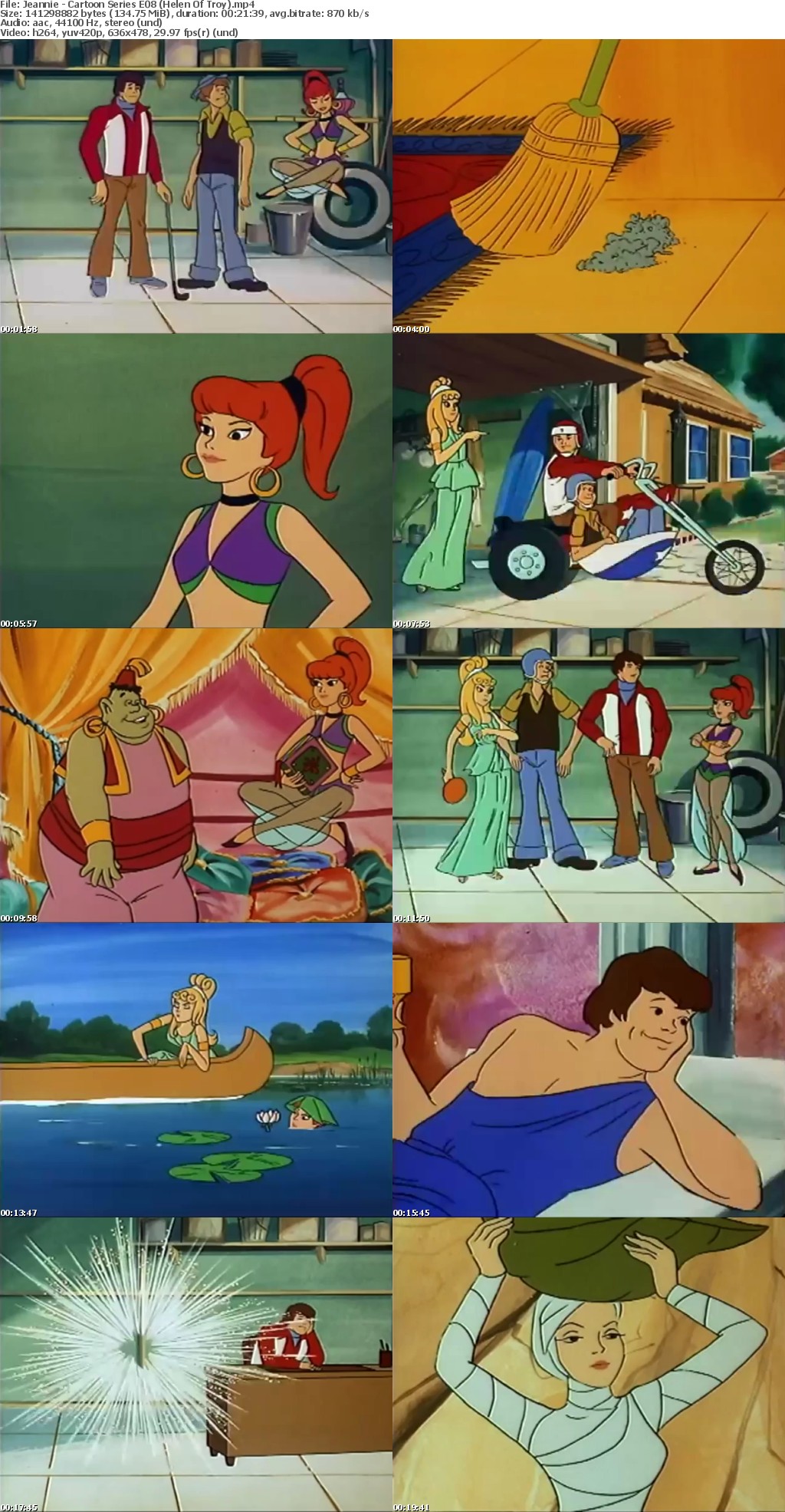 Jeannie (Complete cartoon series in MP4 format)