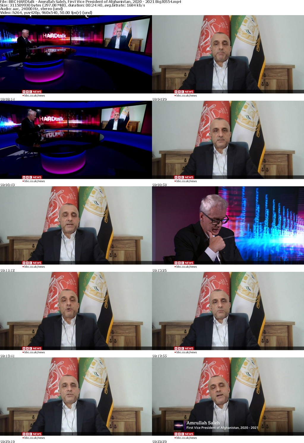 HARDtalk - Amrullah Saleh, First Vice President of Afghanistan 2020 - 2021 MP4 + subs BigJ0554