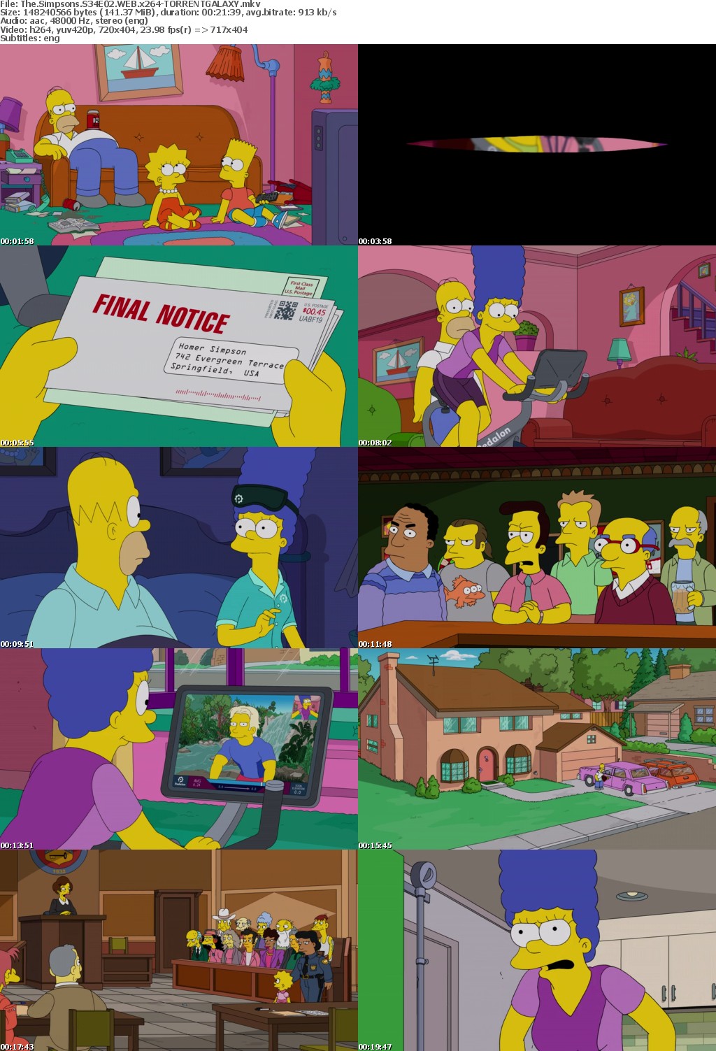 The Simpsons S34E02 WEB x264-GALAXY