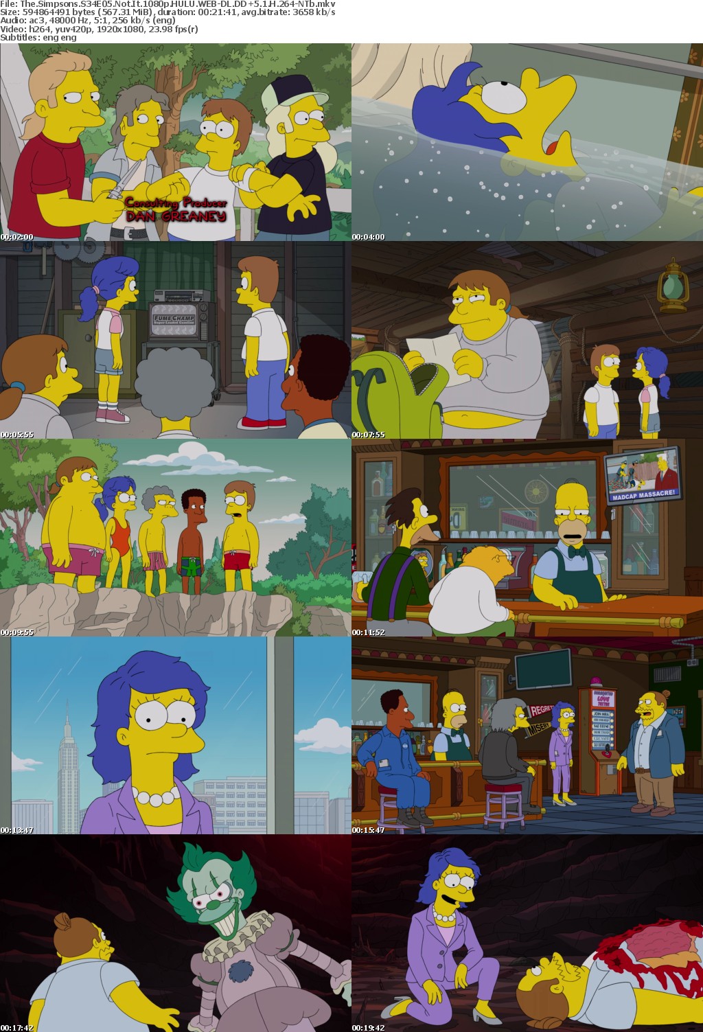 The Simpsons S34E05 Not It 1080p HULU WEBRip DDP5 1 x264-NTb