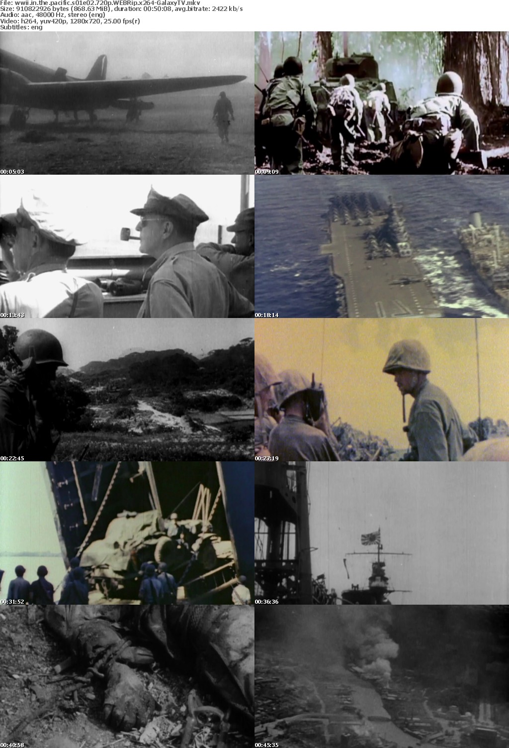 WWII In The Pacific S01 COMPLETE 720p WEBRip x264-GalaxyTV