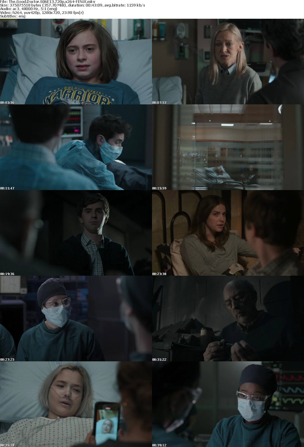 The Good Doctor S06E13 720p x264-FENiX