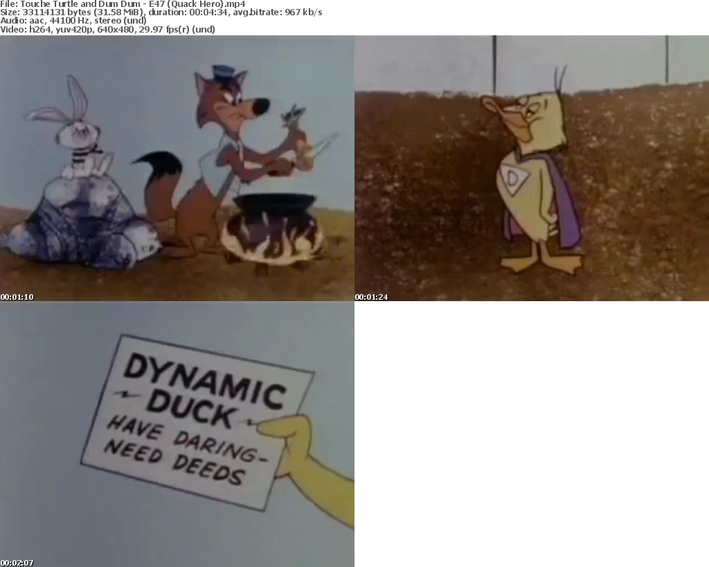 Touche Turtle and Dum Dum (cartoon series in MP4 format) Lando18