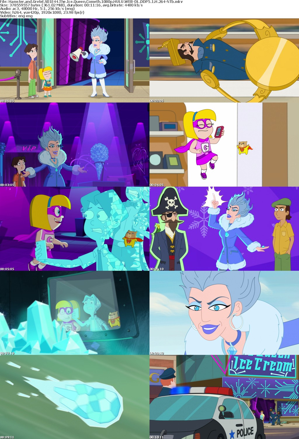 Hamster and Gretel S01E44 The Ice Queen Cometh 1080p HULU WEB-DL DDP5 1 H 264-NTb