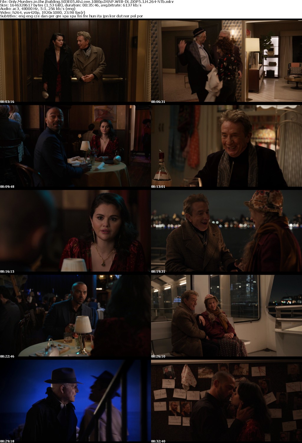 Only Murders in the Building S03E05 Ah Love 1080p DSNP WEB-DL DDP5 1 H 264-NTb