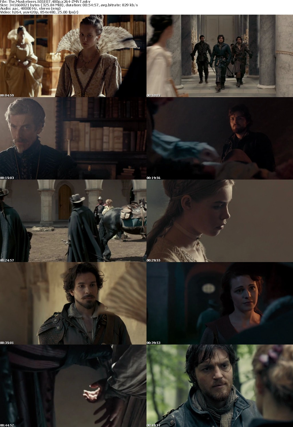 The Musketeers S01 480p x264-ZMNT
