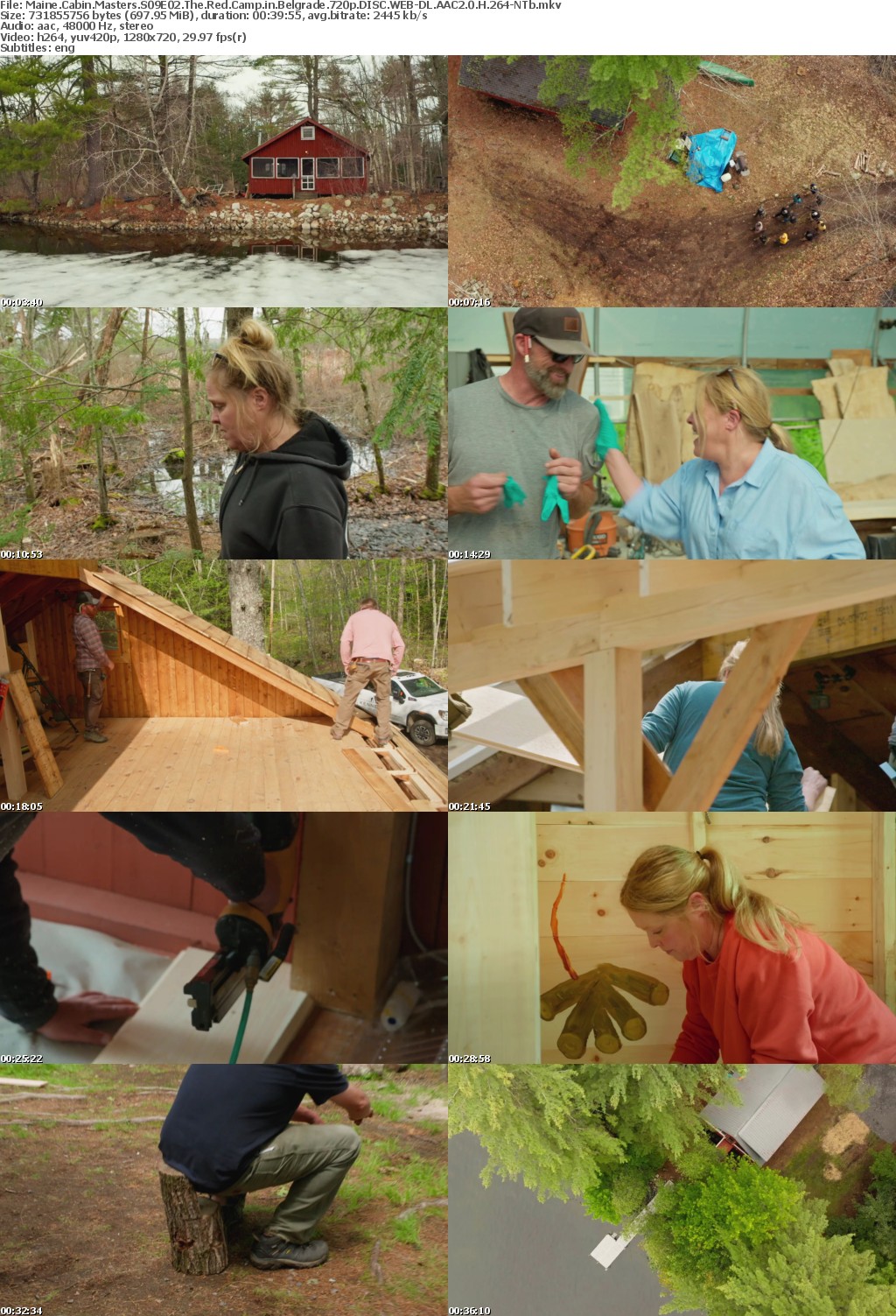 Maine Cabin Masters S09E02 The Red Camp in Belgrade 720p DISC WEB-DL AAC2 0 H 264-NTb