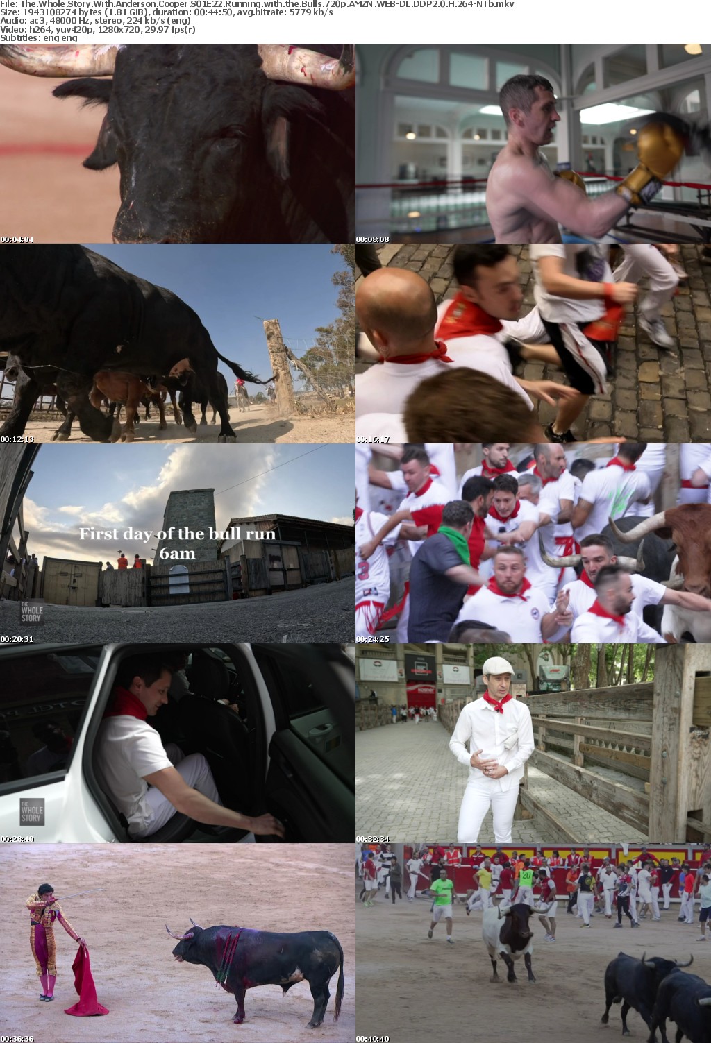 The Whole Story With Anderson Cooper S01E22 Running with the Bulls 720p AMZN WEB-DL DDP2 0 H 264-NTb