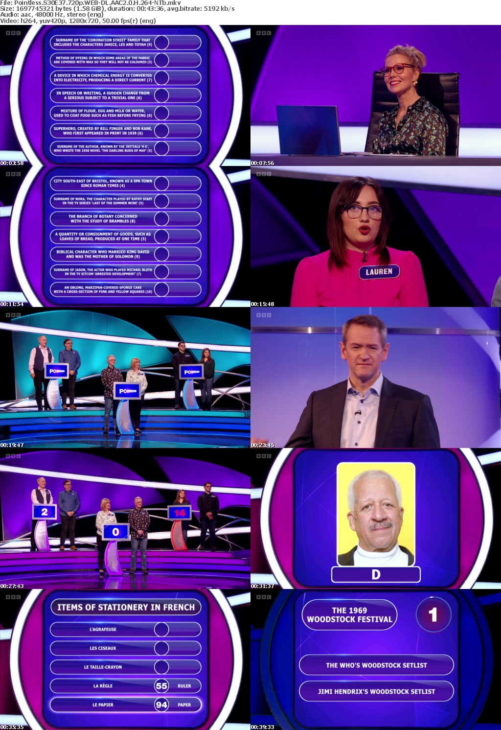 Pointless S30E37 720p WEB-DL AAC2 0 H 264-NTb
