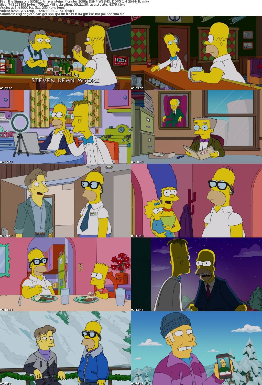 The Simpsons S35E11 Frinkensteins Monster 1080p DSNP WEB-DL DDP5 1 H 264-NTb
